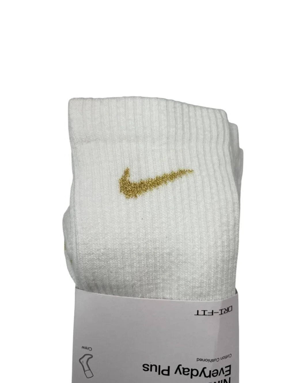 Nike Everyday Plus LOT OF 3 Dri-Fit Cotton Crew Socks 3-Pack/Each MSRP$66 NWT - Picture 3 of 5